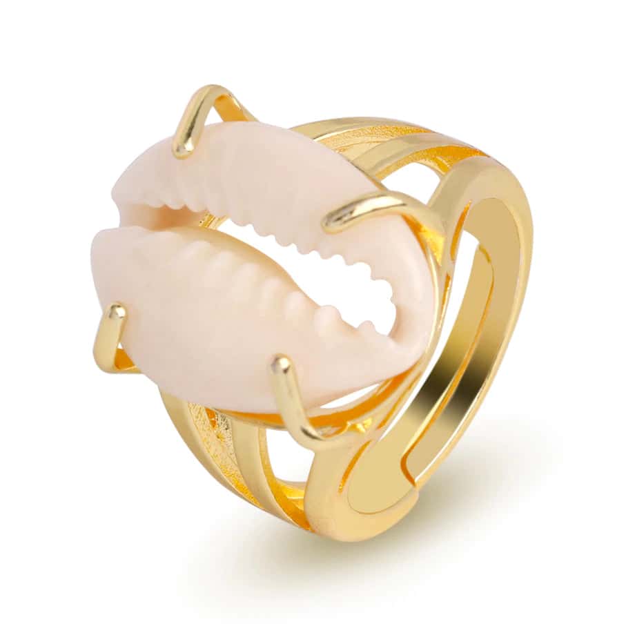 Skalring Sæt Kauri (Guld)
