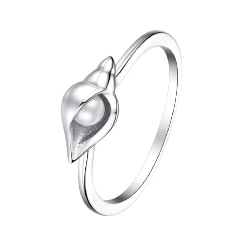Skalring Og 925 Sterlingsølv Perle