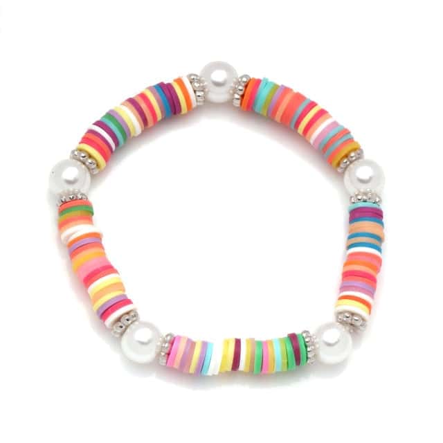 Musling Armbånd Multifarvede Flade Perler